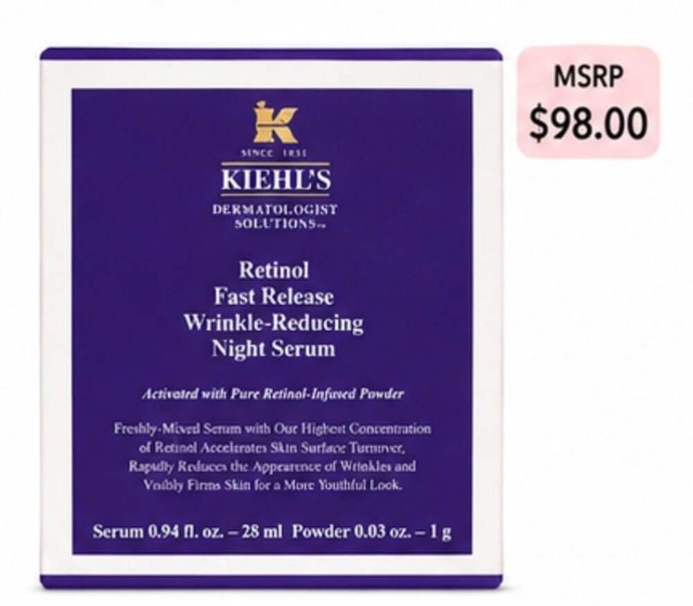 Kiehl's Retinol Fast Release Wrinkle-Reducing Night Serum 28ml